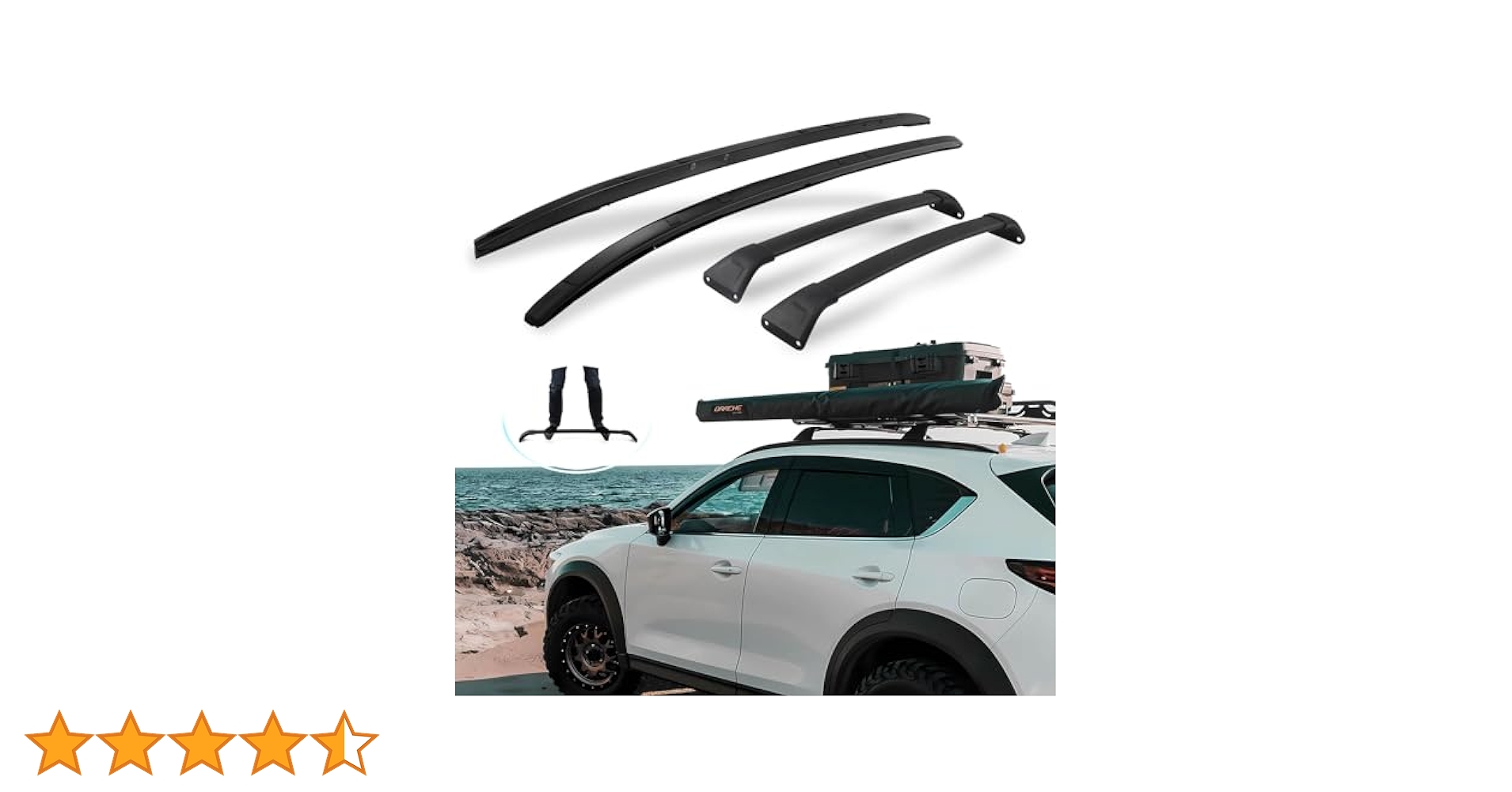 Amazon | SNIXWOO マツダ CX5 CX-5 用 ルーフレール&クロスバー